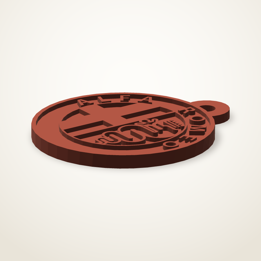Llavero del logo Alfa Romeo
